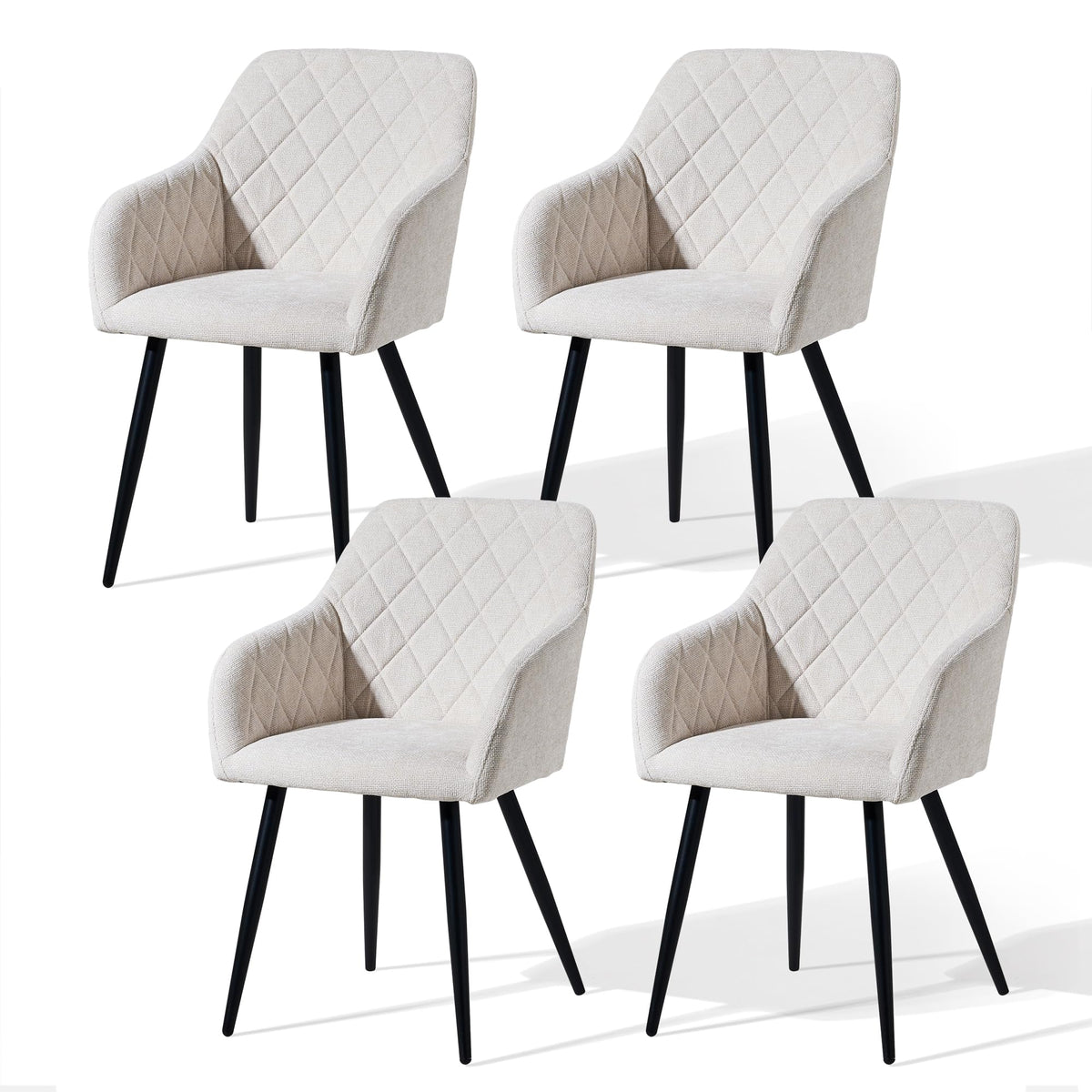 CLIPOP Esszimmerstühle 2er Set, Küchenstühle Grau Samtstoff stühle Polsterstühle mit Armlehne Metallbeine Polstersessel Stühle für Esszimmer Küche (2, Samt Grau)
