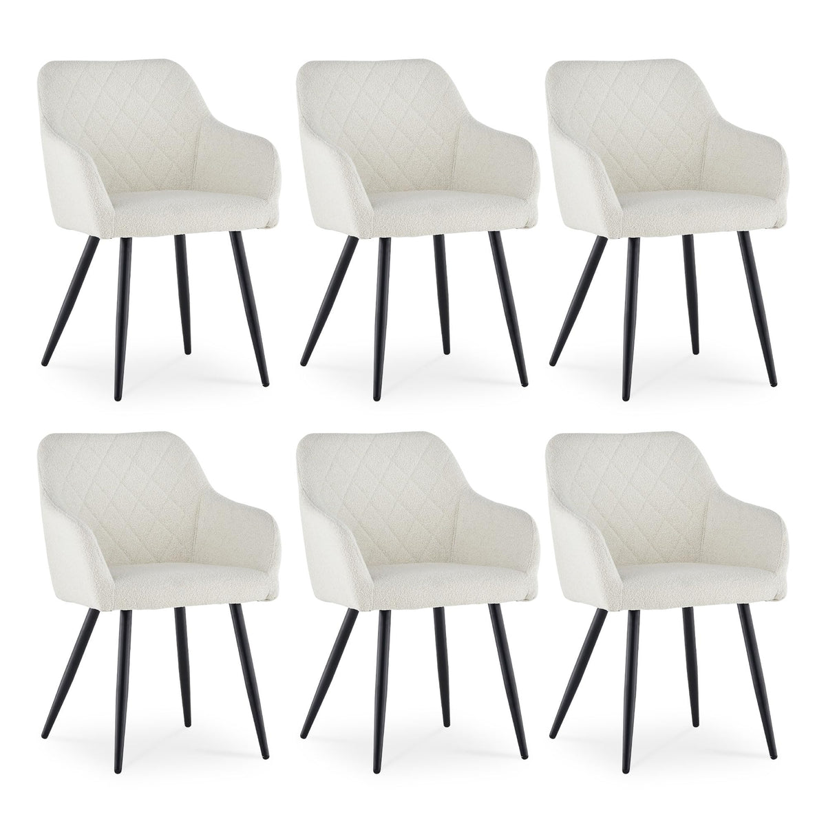 CLIPOP Esszimmerstühle 4er Set, Küchenstühle Grau Kunstlederstoff stühle Polsterstühle mit Armlehne Metallbeine Polstersessel Stühle für Esszimmer Küche (4, Kunstleder Grau)
