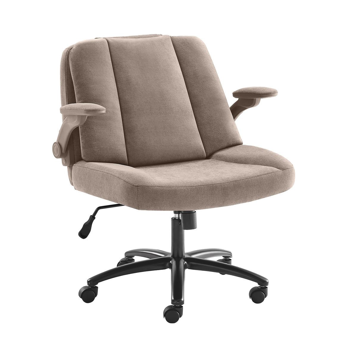 Pipersong Criss Cross Bürostuhl Ergonomisch mit Fußstütze & Rollen, Schreibtischstuhl mit verstellbaren Armlehnen