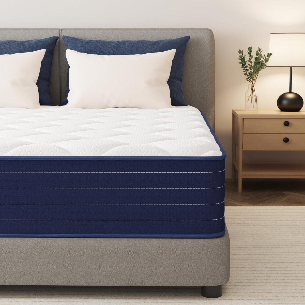 PurrJoys Matratze 160x200 H3 & H4 mit Oeko-TEX Zertifiziert, Höhe 25 cm 7 Zonen Taschenfederkernmatratze mit Memory Foam, Federkernmatratze mit weicher Oberfläche für Erwachsene