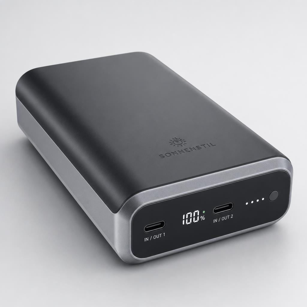 SONNENSTIL Powerbank | Handy & Laptop mit Schnellladung