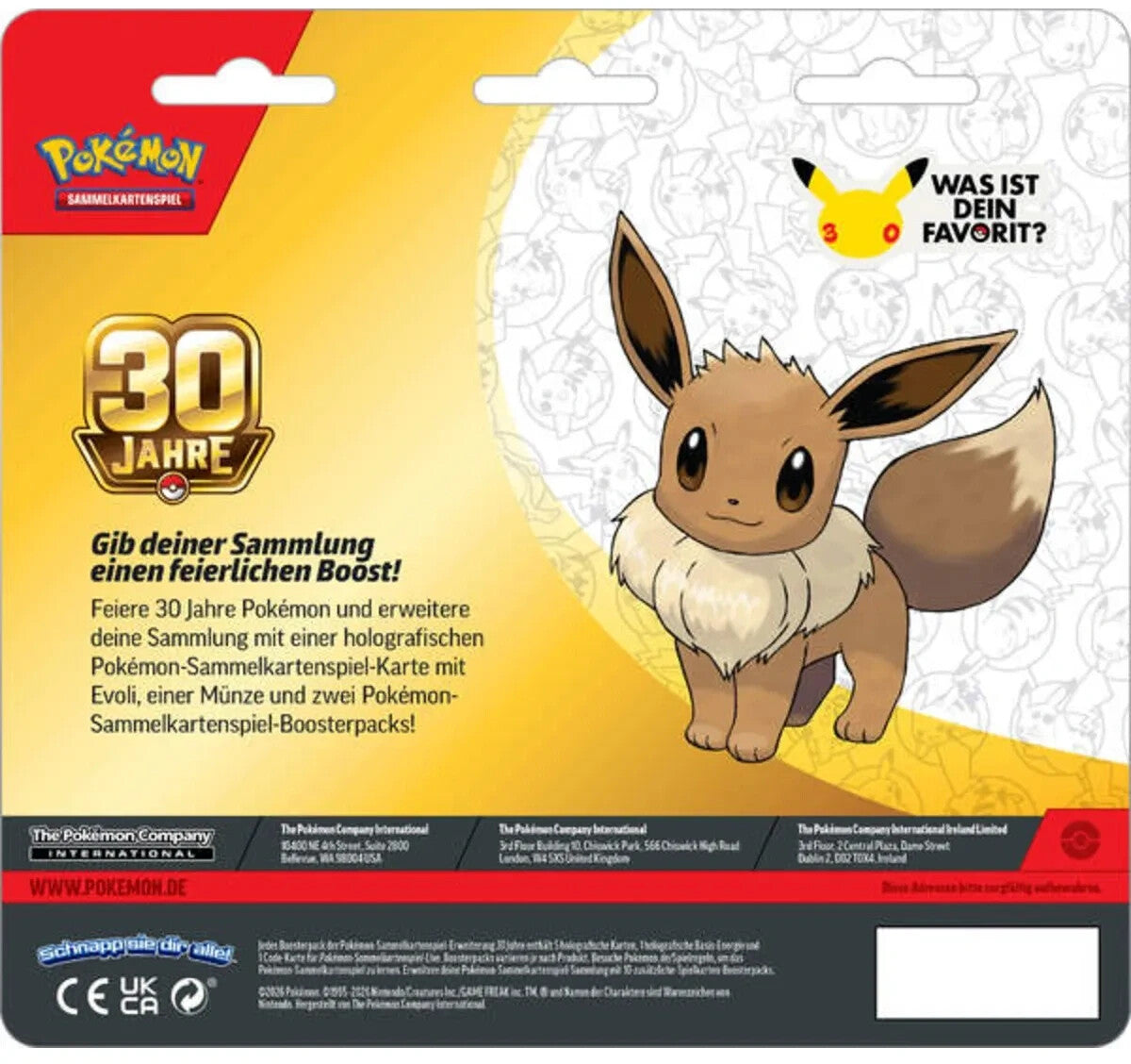 Pokémon 2er-Pack-Blister 30 Jahre Pokémon (DE)