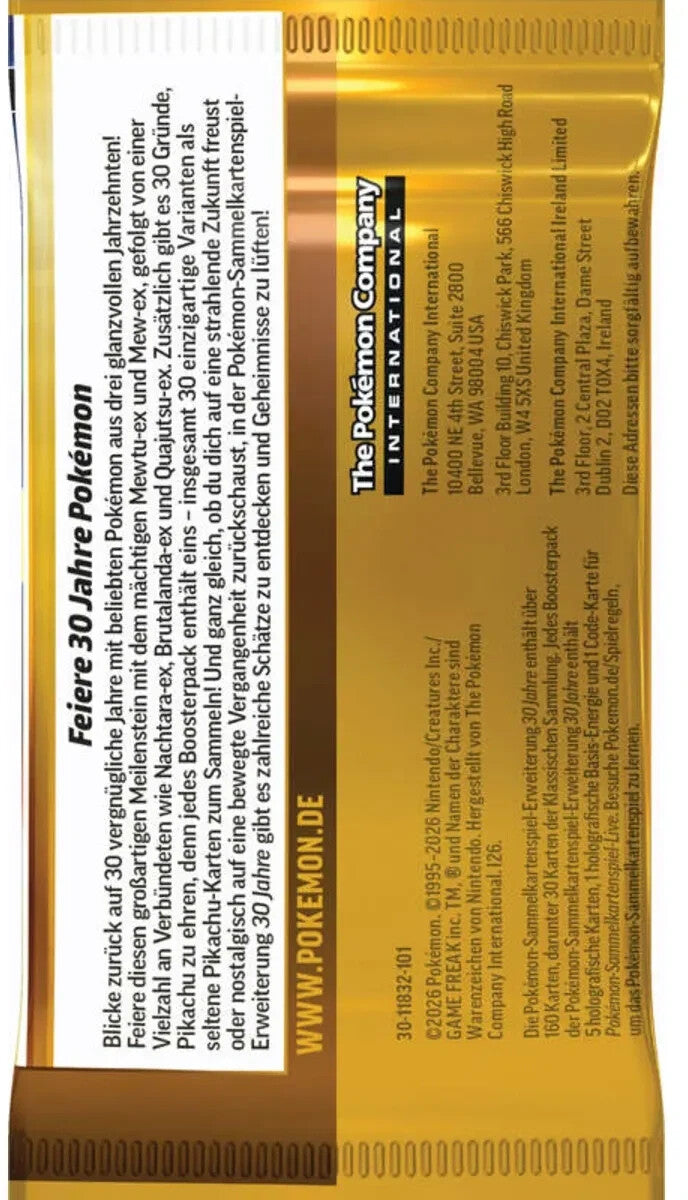 Pokémon 2er-Pack-Blister 30 Jahre Pokémon (DE)