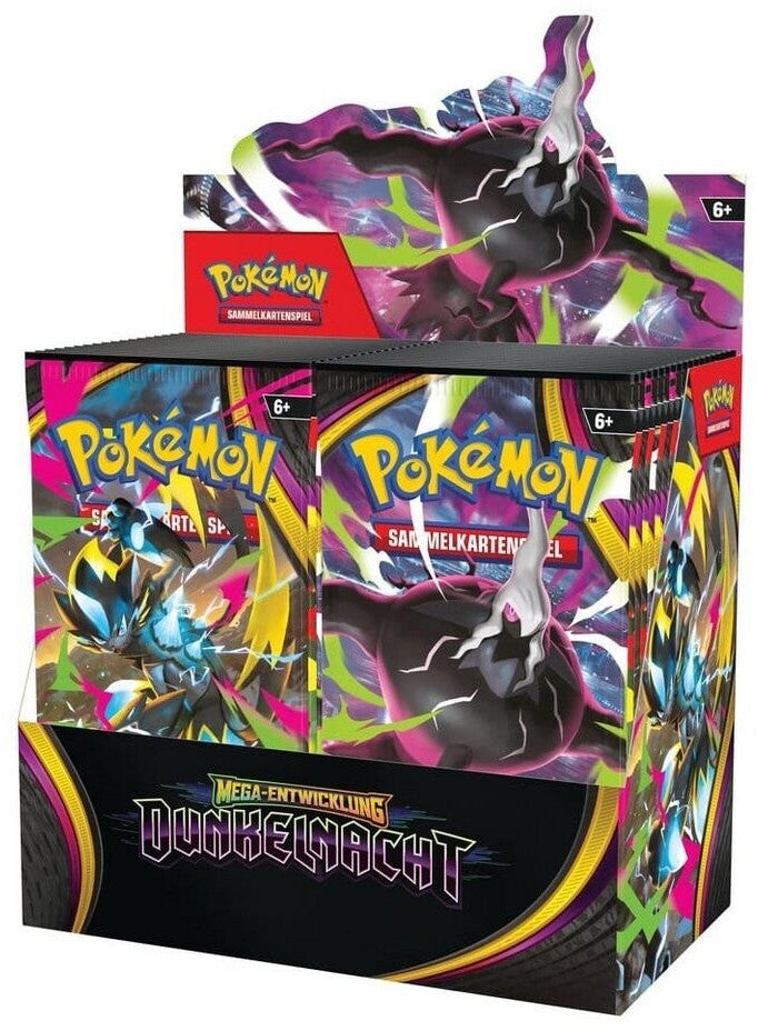 Pokémon Mega-Entwicklung Dunkelnacht Display (36 Boosterpacks) Deutsch – Originalversiegelt