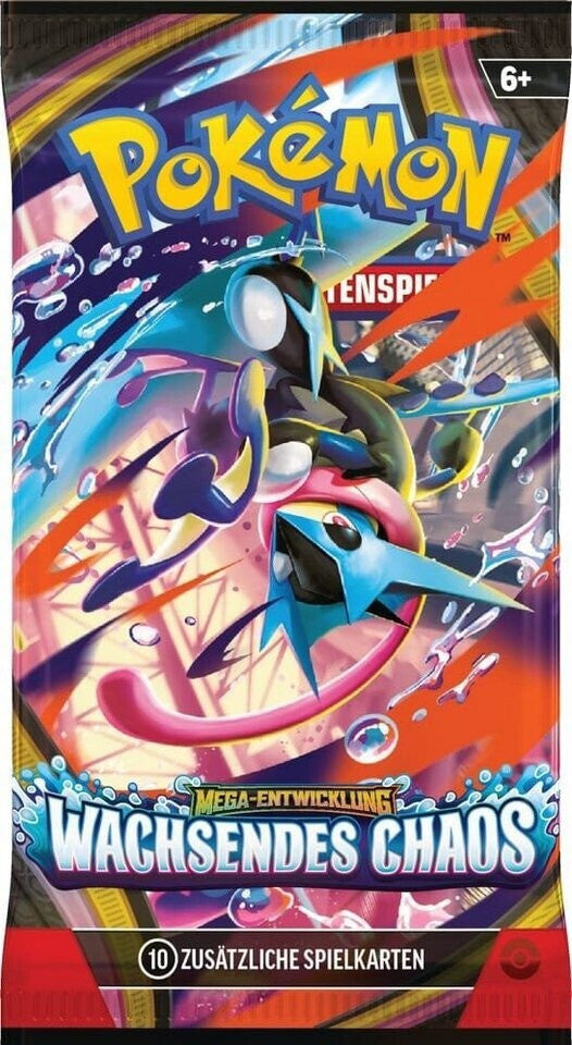 Pokémon Mega-Entwicklung Wachsendes Chaos Booster Display 36 Booster – Deutsch – Original versiegelt
