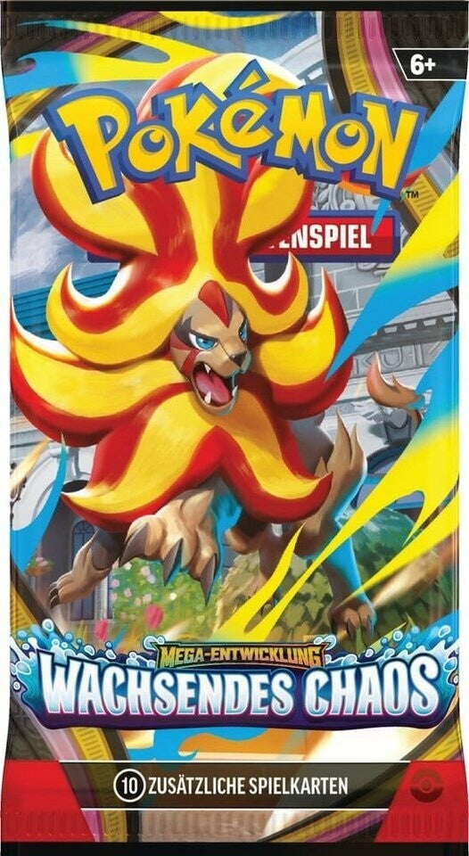 Pokémon Mega-Entwicklung Wachsendes Chaos Booster Display 36 Booster – Deutsch – Original versiegelt