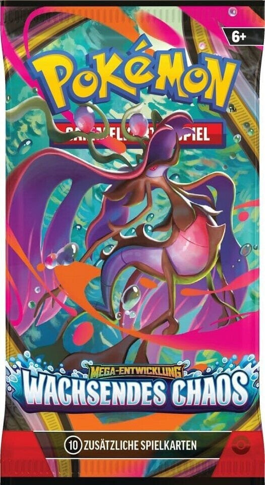 Pokémon Mega-Entwicklung Wachsendes Chaos Booster Display 36 Booster – Deutsch – Original versiegelt