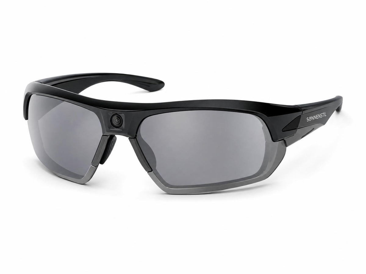 SONNENSTIL Cycling Kamera-Brille mit Schutzetui & Zubehör
